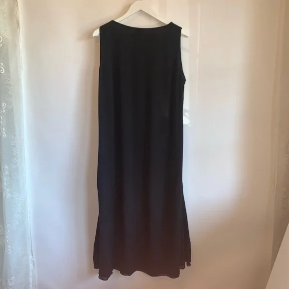 Eileen Fisher Classic Black Dress - Picture 3 of 11